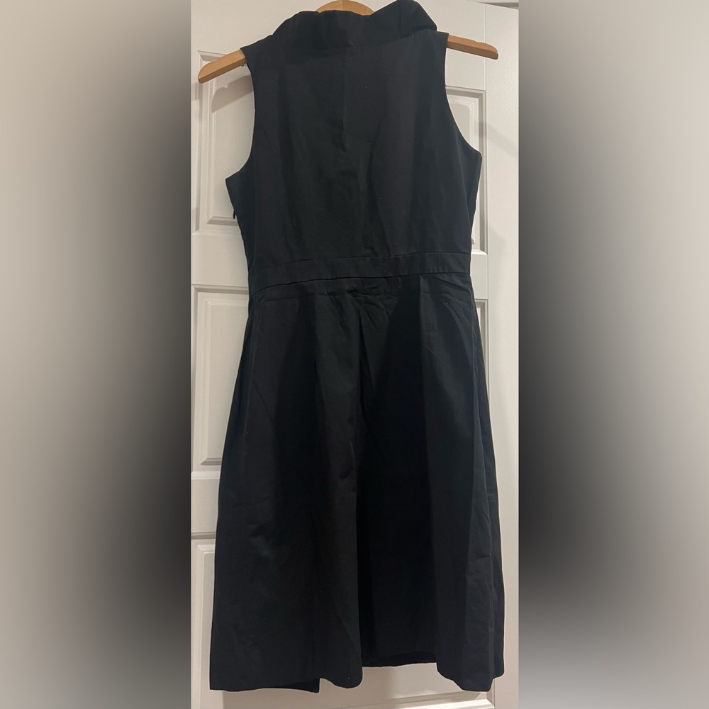 J. Crew Ruffle V-Neck Side Pleated Suit Dress - Picture 2 of 5
